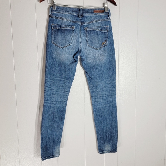 Express Mia Midrise Legging Low Rise Stretch Skinny Jeans Size 0 Short - Picture 2 of 5
